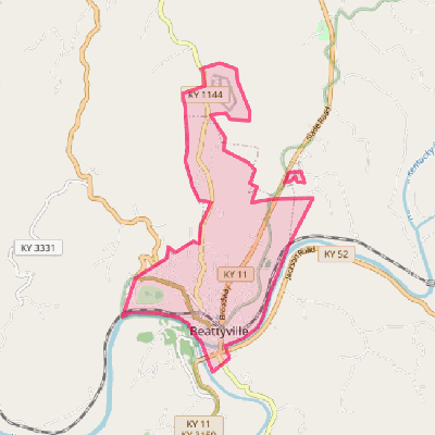 Map of Beattyville