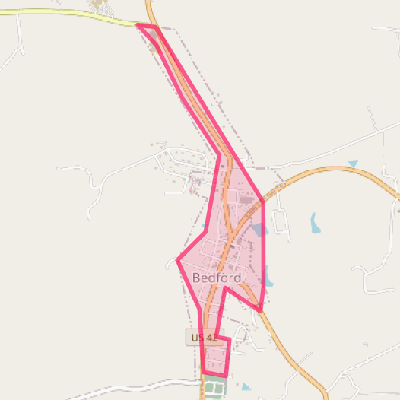 Map of Bedford