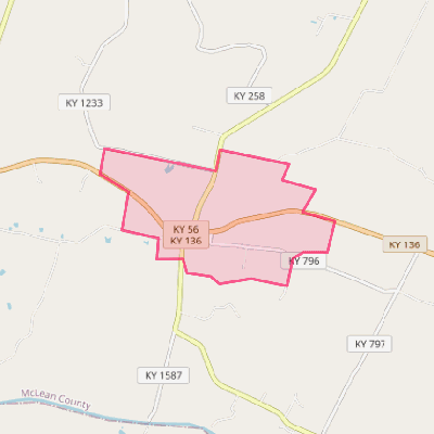 Map of Beech Grove