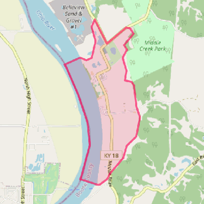 Map of Belleview