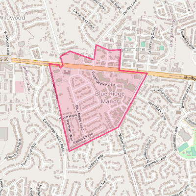 Map of Blue Ridge Manor