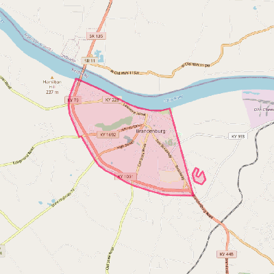 Map of Brandenburg