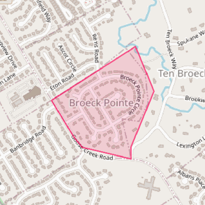 Map of Broeck Pointe