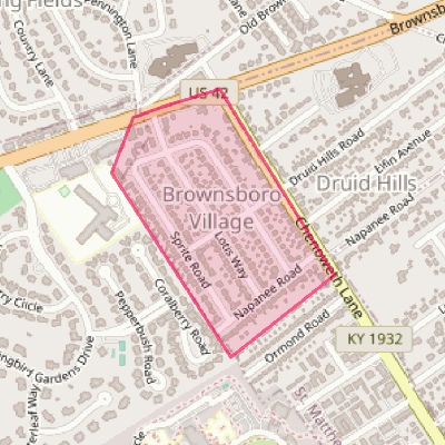 Map of Brownsboro Village