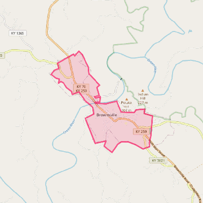 Map of Brownsville