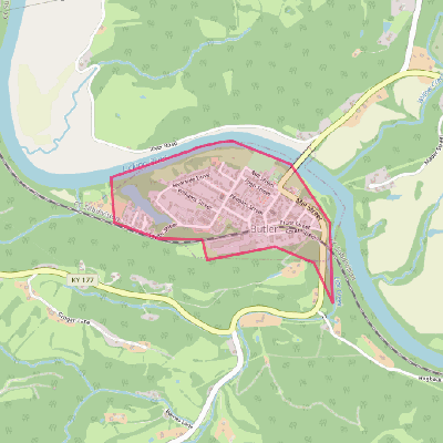 Map of Butler