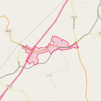 Map of Campbellsburg