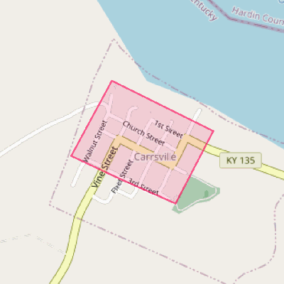 Map of Carrsville