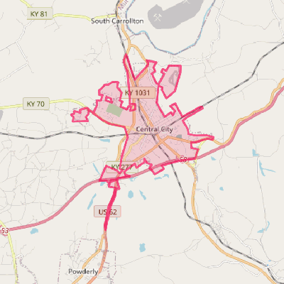 Map of Central City