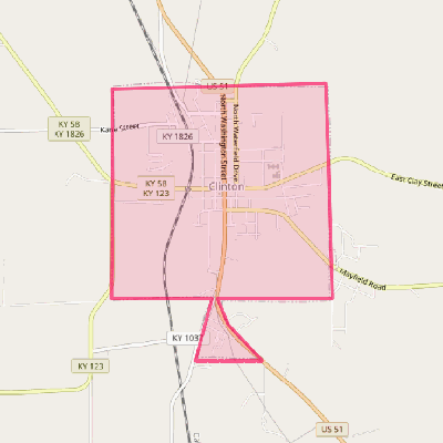 Map of Clinton