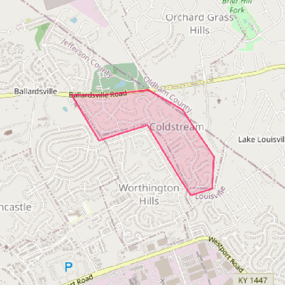 Map of Coldstream