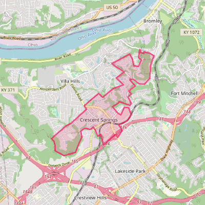 Map of Crescent Springs