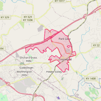 Map of Crestwood