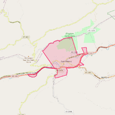 Map of Cumberland