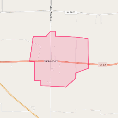 Map of Cunningham