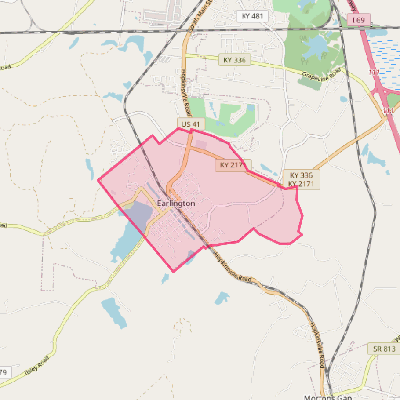 Map of Earlington