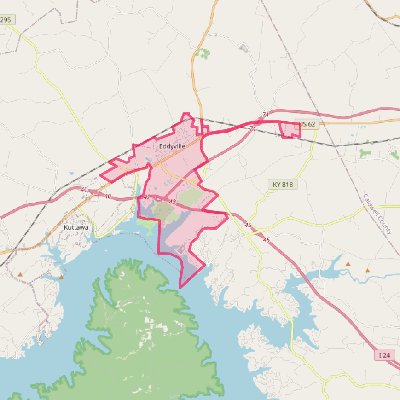 Map of Eddyville