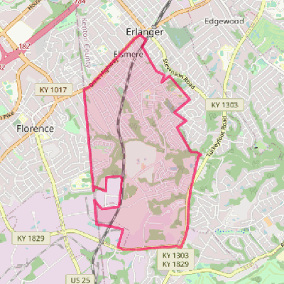 Map of Elsmere