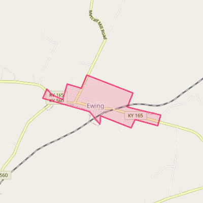 Map of Ewing