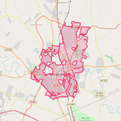 Map of Georgetown