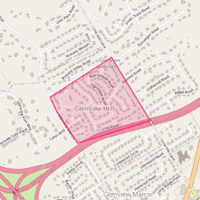 Map of Glenview Hills