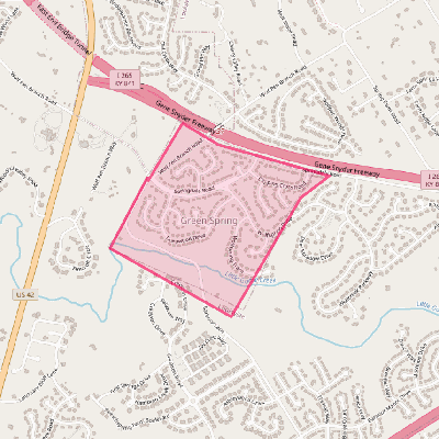 Map of Green Spring