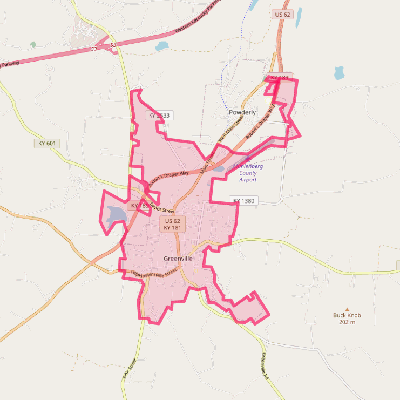 Map of Greenville