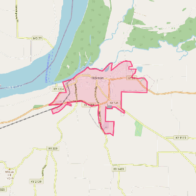 Map of Hickman
