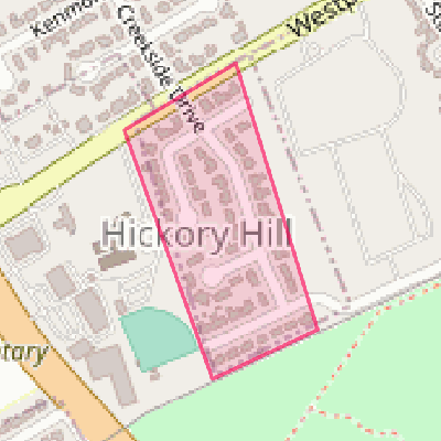 Map of Hickory Hill