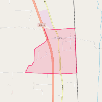 Map of Hickory