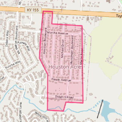 Map of Houston Acres