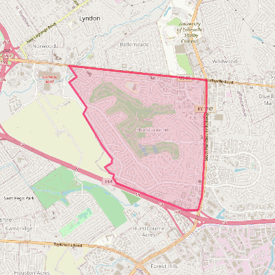 Map of Hurstbourne