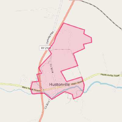 Map of Hustonville