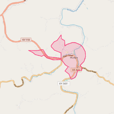 Map of Hyden