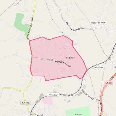 Map of Ironville