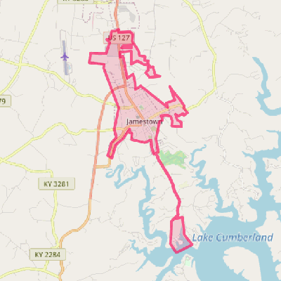 Map of Jamestown