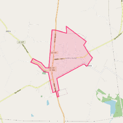 Map of Lewisburg