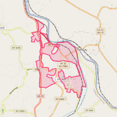 Map of Louisa