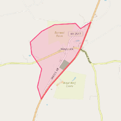 Map of Mays Lick