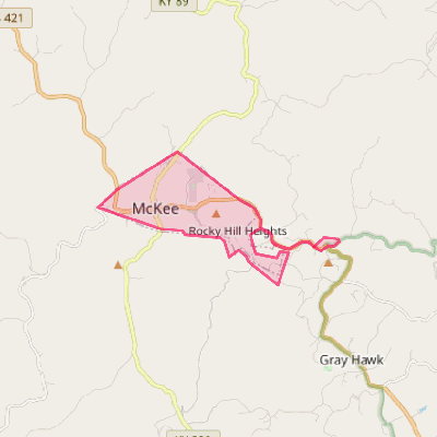 Map of McKee