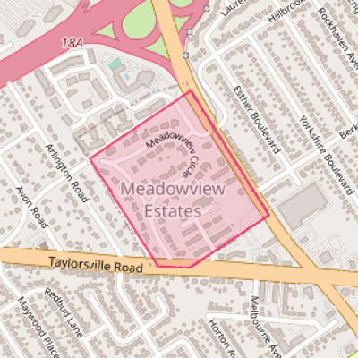 Map of Meadowview Estates