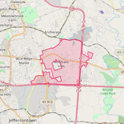 Map of Middletown
