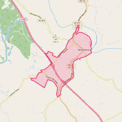 Map of Morgantown