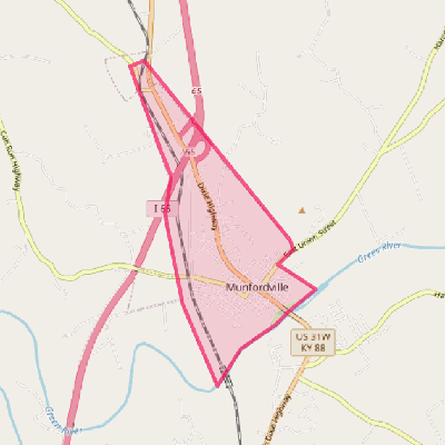 Map of Munfordville