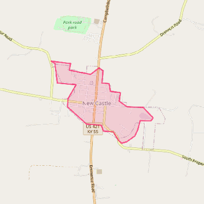 Map of New Castle