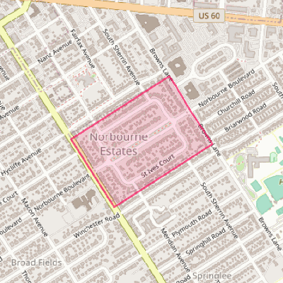 Map of Norbourne Estates