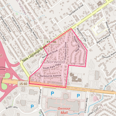 Map of Norwood