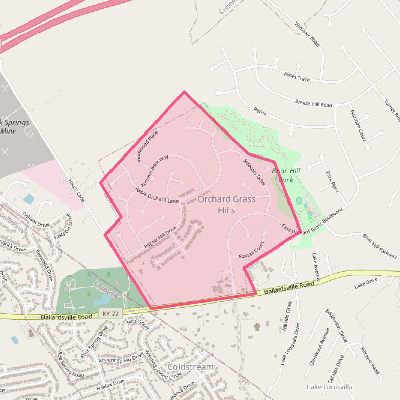 Map of Orchard Grass Hills