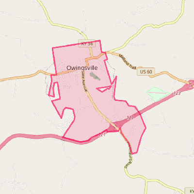 Map of Owingsville