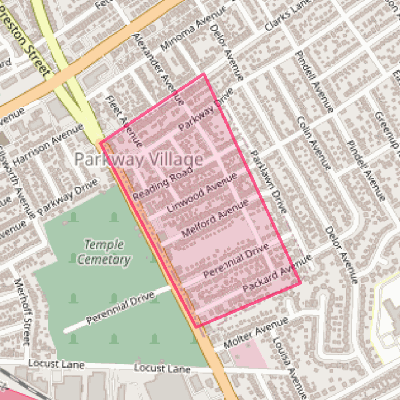 Map of Parkway Village